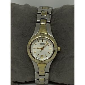 Fossil AM3860 Women's Stainless Steel Analog White Dial Quartz Wrist Watch GE14
